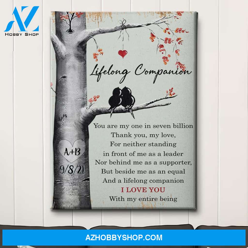 One In Seven Billion - Personalized Custom Name Canvas