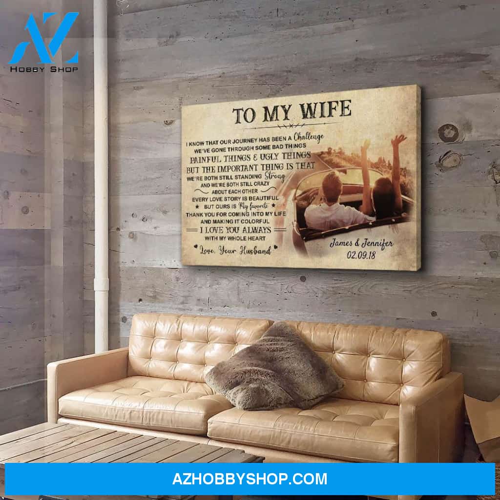 Our Journey Is My Favorite - Personalized Custom Name Canvas