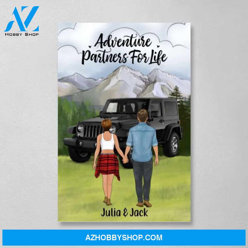 Personalized Canvas, Couple Holding Hands, Relationship Goals, Gift for Car Lover and Couple, Friends