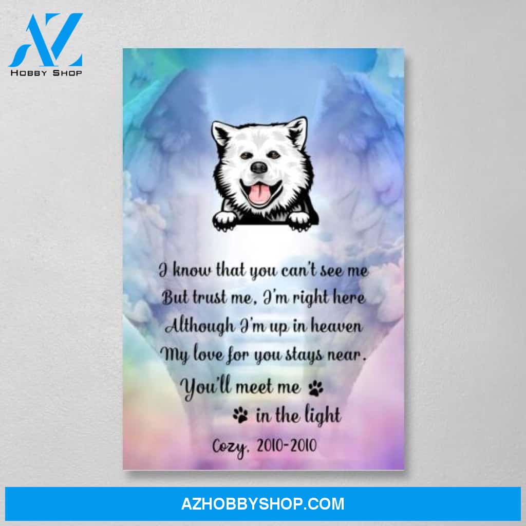 Personalized Canvas, Memorial Gifts for Dog Loss, Gift for Dog Lovers
