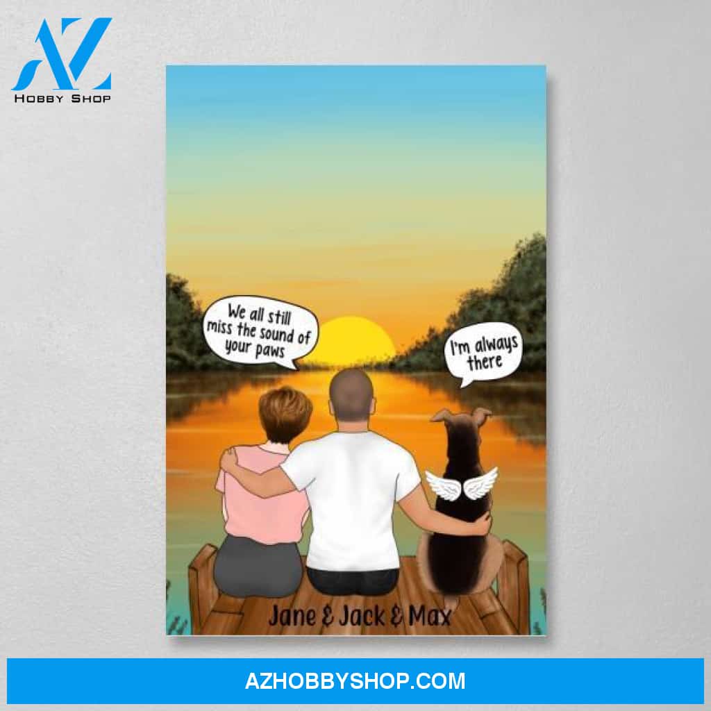 Personalized Canvas, We Still Talk About You, Gift for Dog Lovers, Memorial Gifts