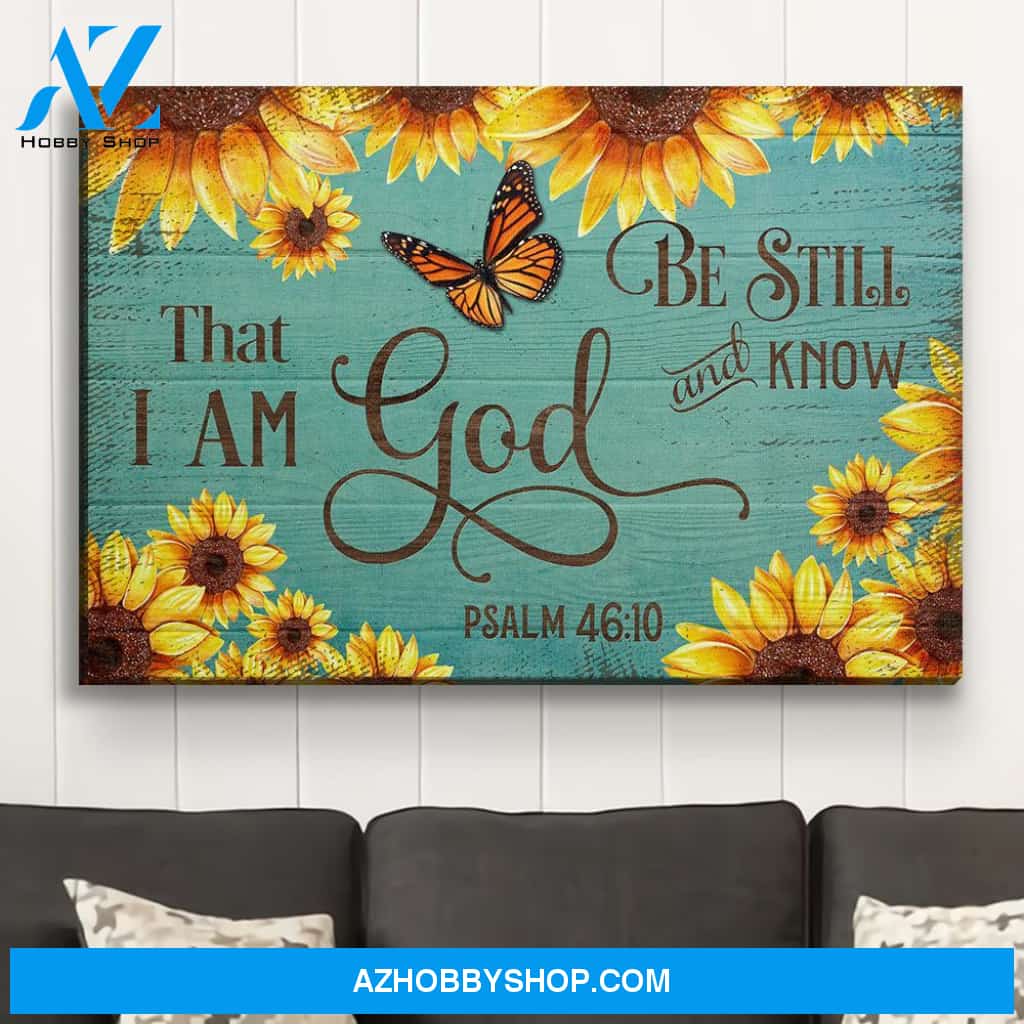 Sunflowers - Be Still - Premium Matte Canvas