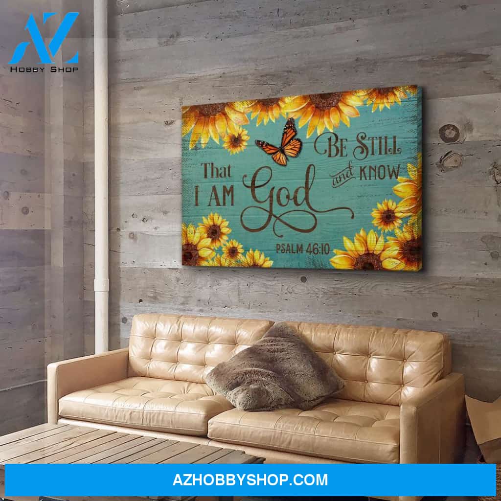 Sunflowers - Be Still - Premium Matte Canvas