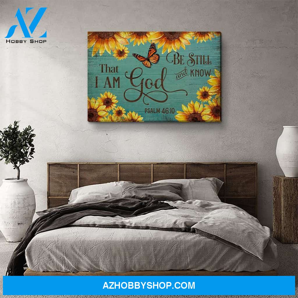 Sunflowers - Be Still - Premium Matte Canvas