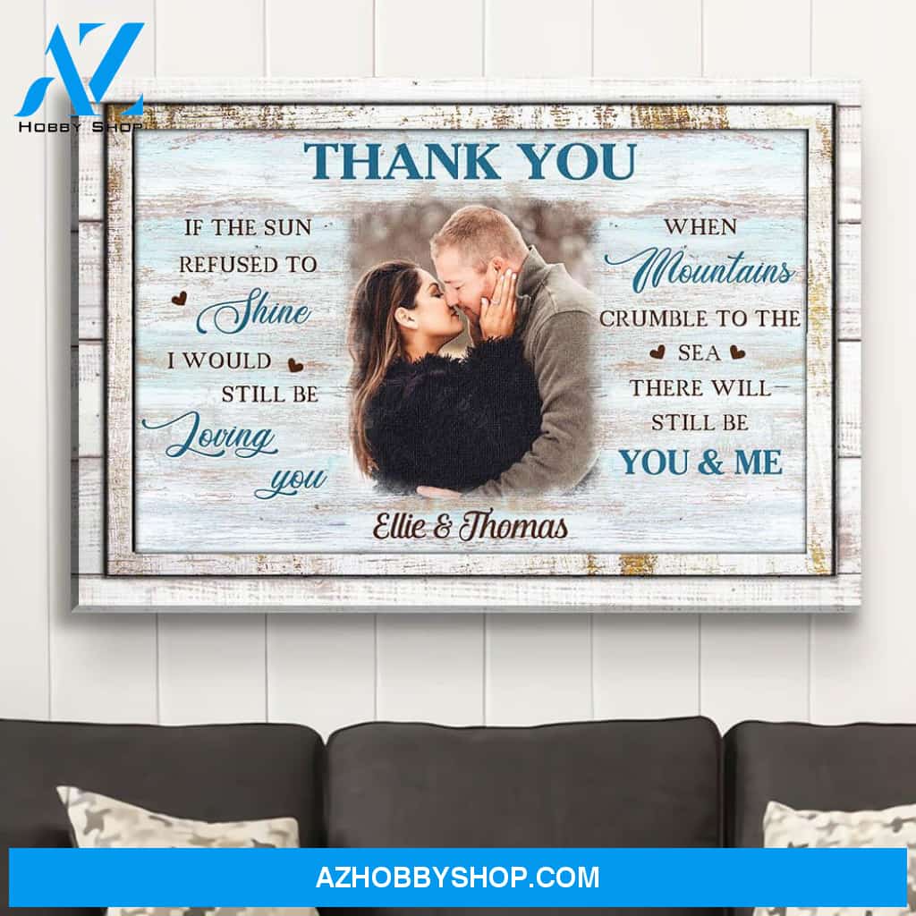 Thank You - Personalized Custom Photo Canvas