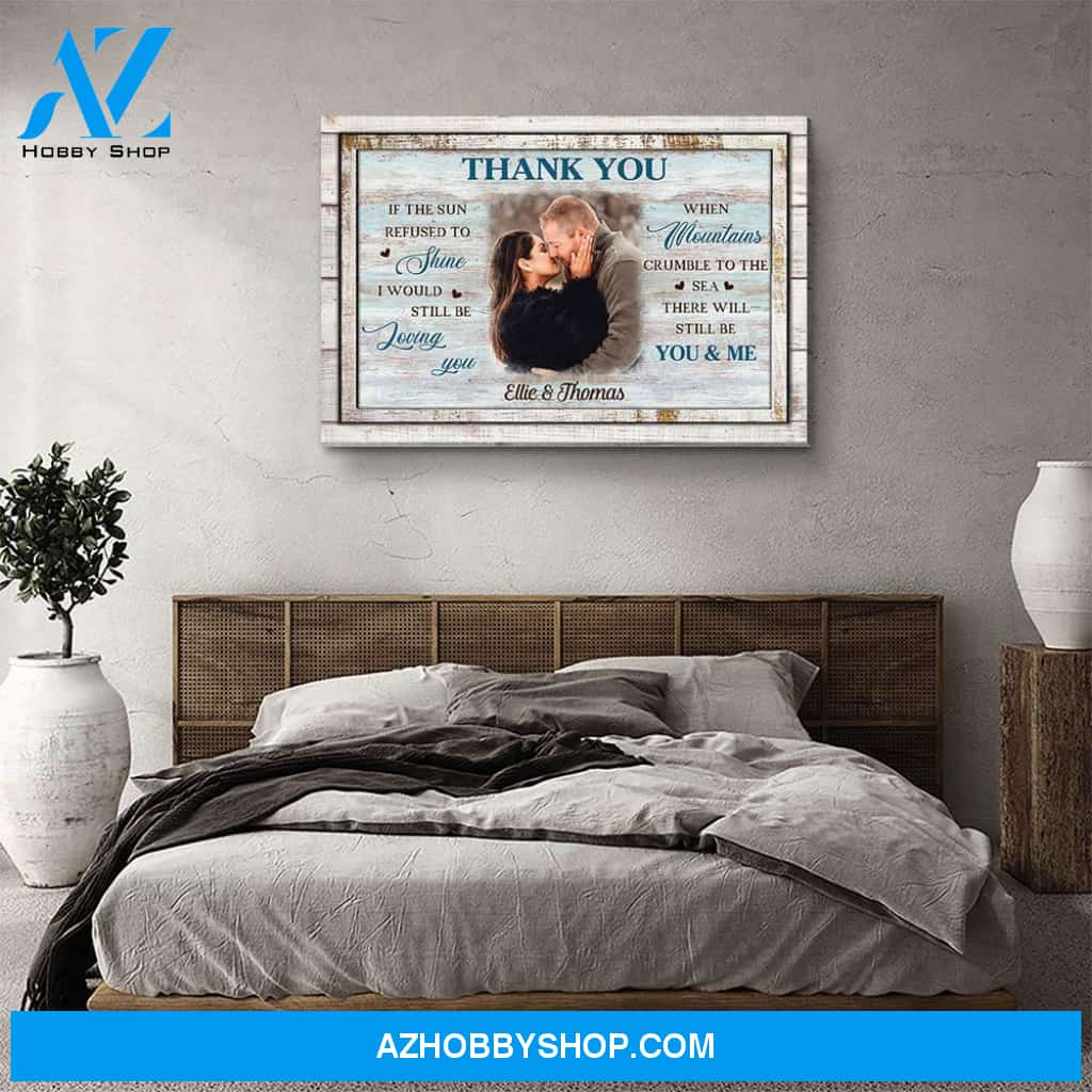 Thank You - Personalized Custom Photo Canvas
