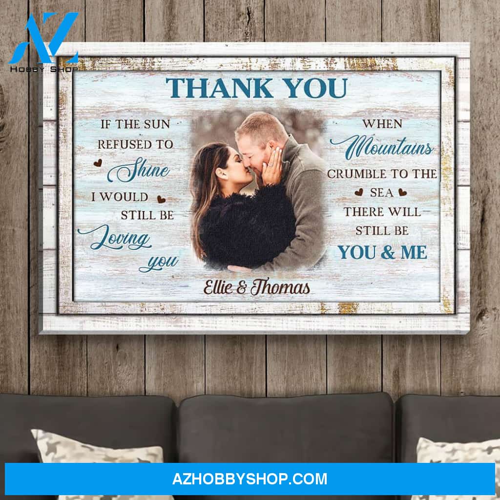 Thank You - Personalized Custom Photo Canvas