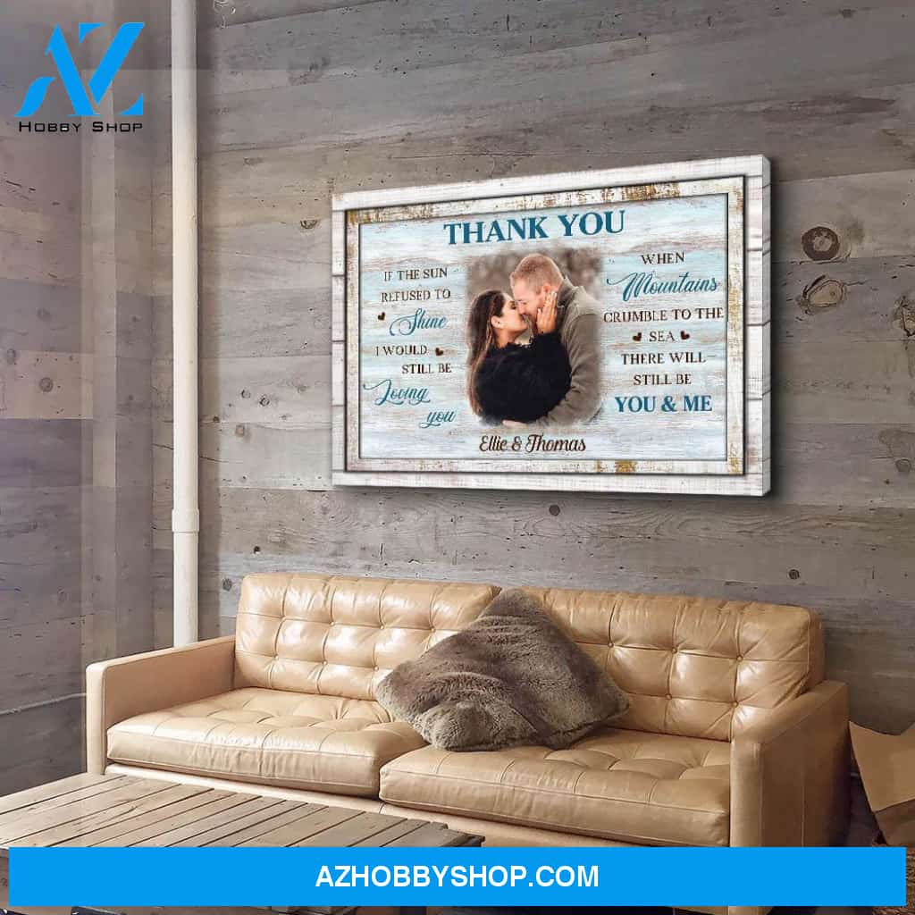 Thank You - Personalized Custom Photo Canvas