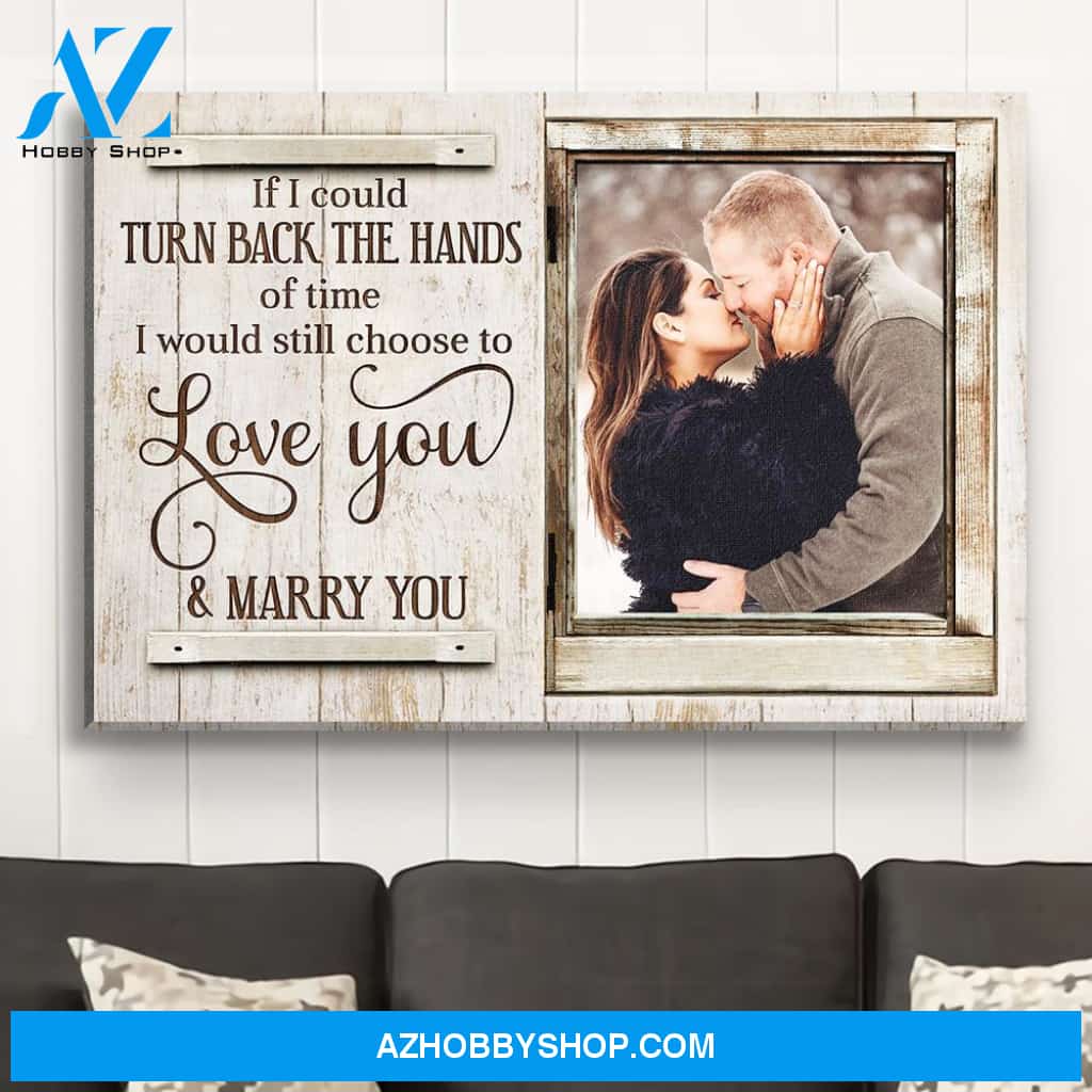 The Hands Of Time - Personalized Custom Photo Canvas