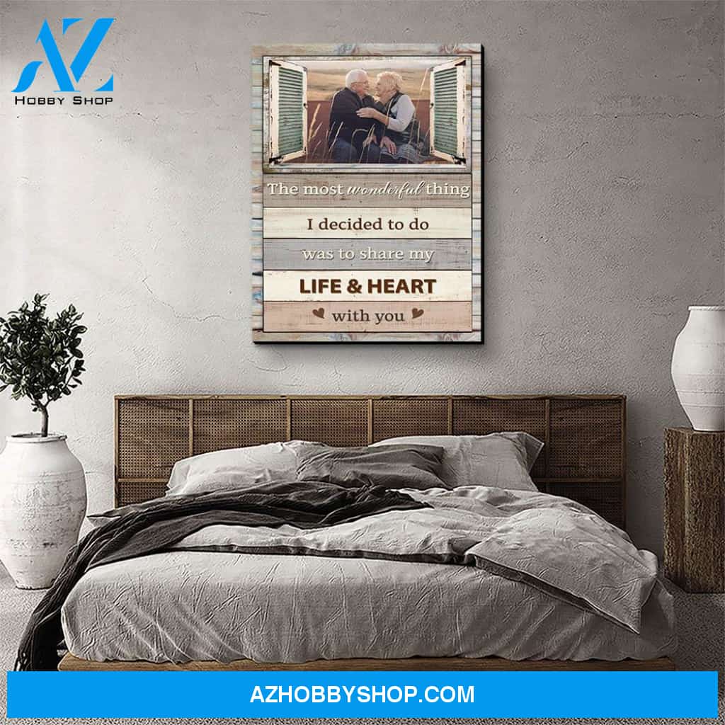 The Most Wonderful Thing - Personalized Custom Photo Canvas