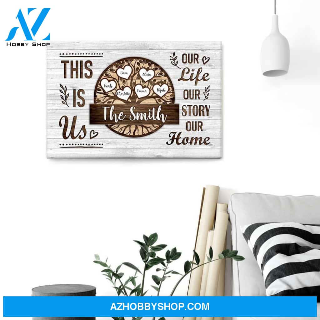 This Is Us, Family Custom Poster/Canvas, Gift For Family