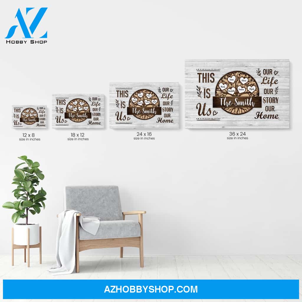 This Is Us, Family Custom Poster/Canvas, Gift For Family