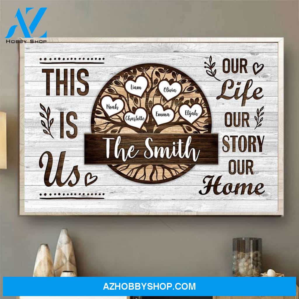 This Is Us, Family Custom Poster/Canvas, Gift For Family