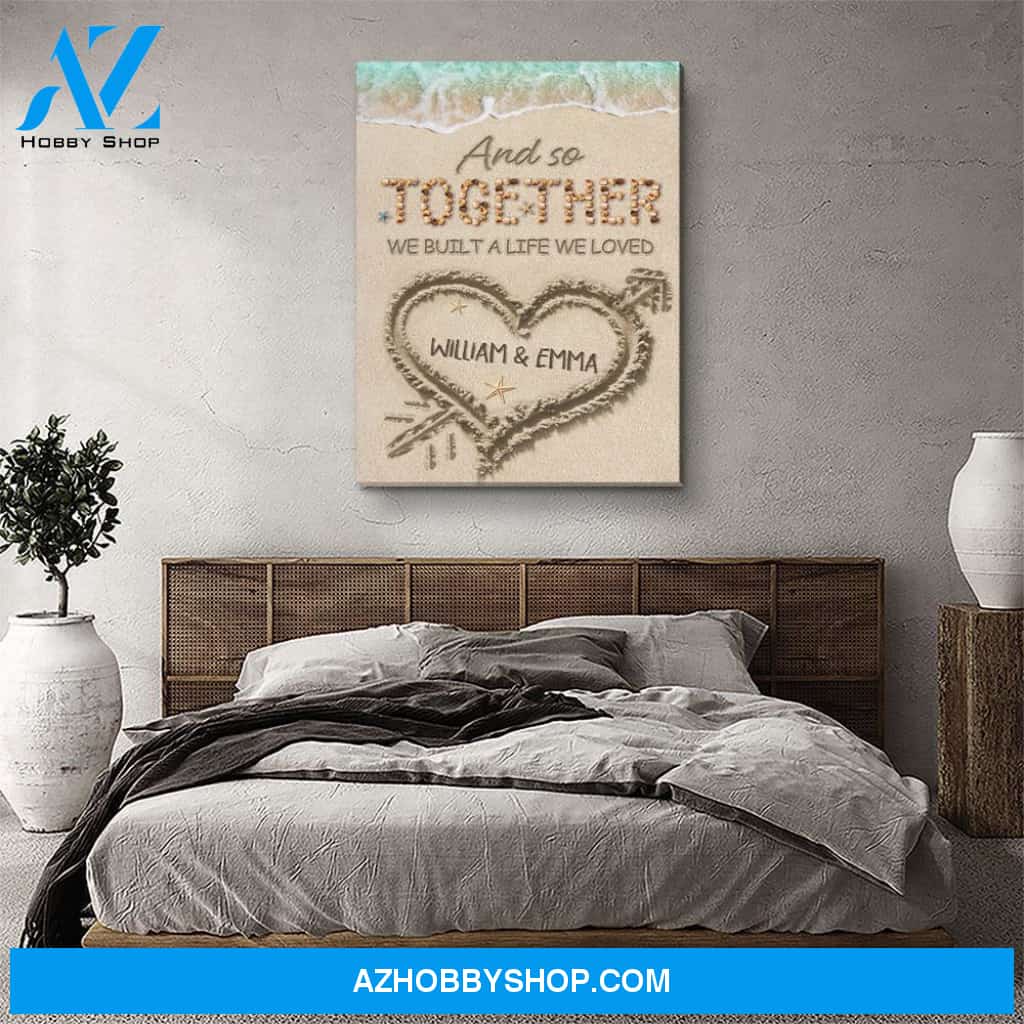 Together We Loved 2 - Personalized Custom Name Canvas