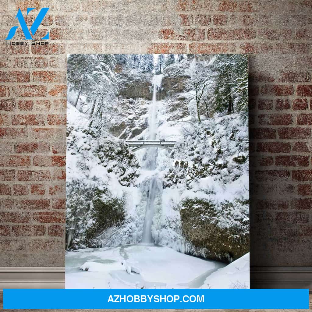Winter Time At Multnomah Falls