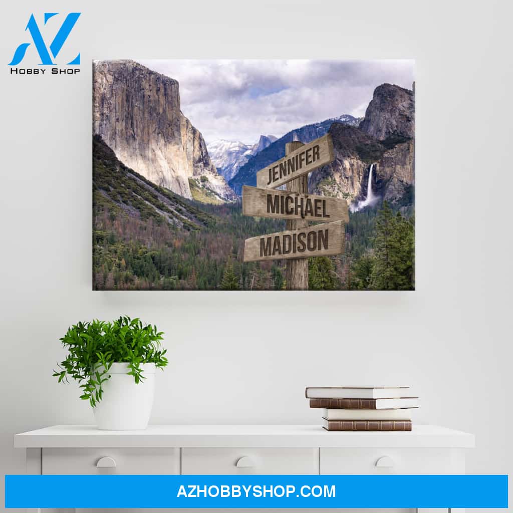 Yosemite Color Multi-Names Premium Canvas