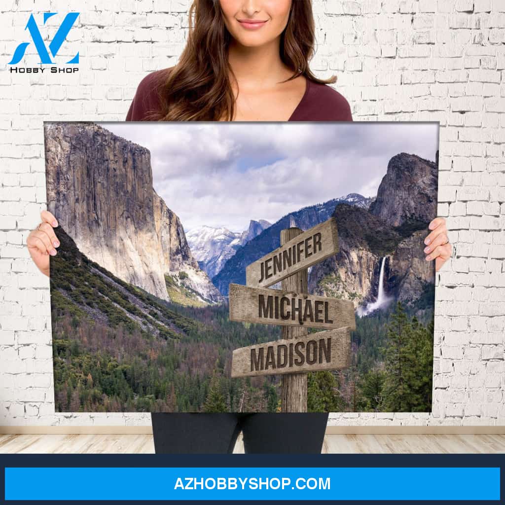 Yosemite Color Multi-Names Premium Canvas