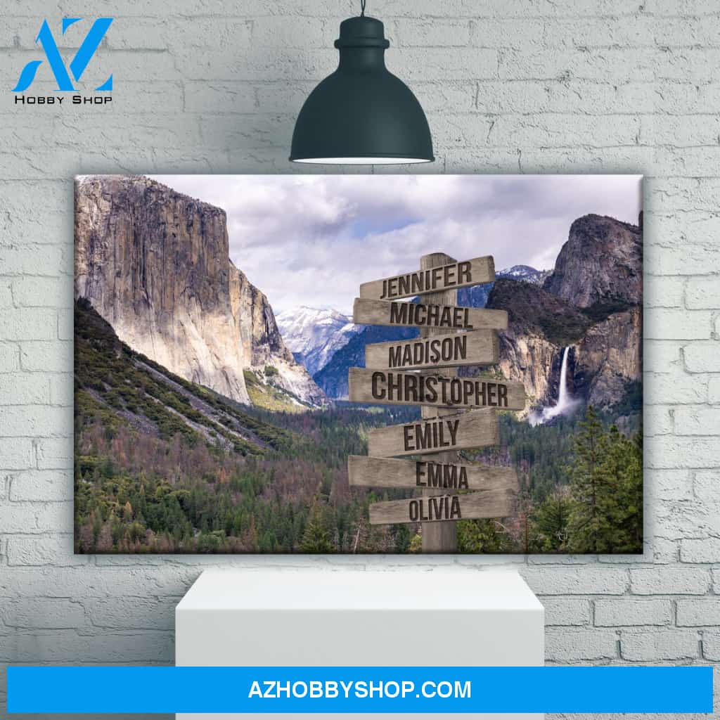 Yosemite Color Multi-Names Premium Canvas
