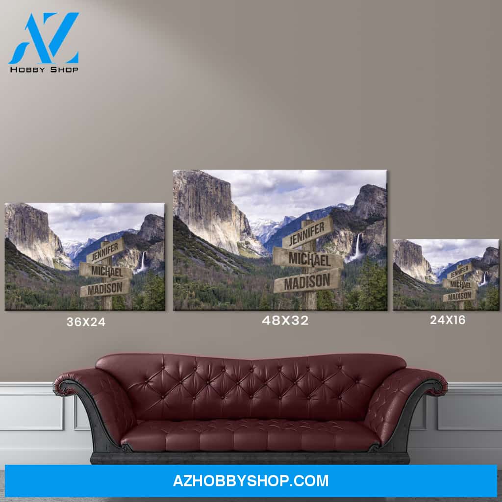 Yosemite Color Multi-Names Premium Canvas