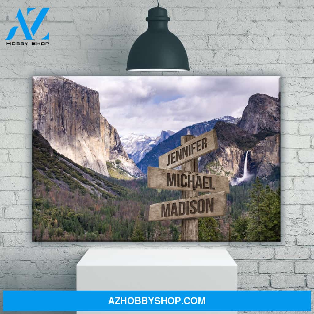 Yosemite Color Multi-Names Premium Canvas
