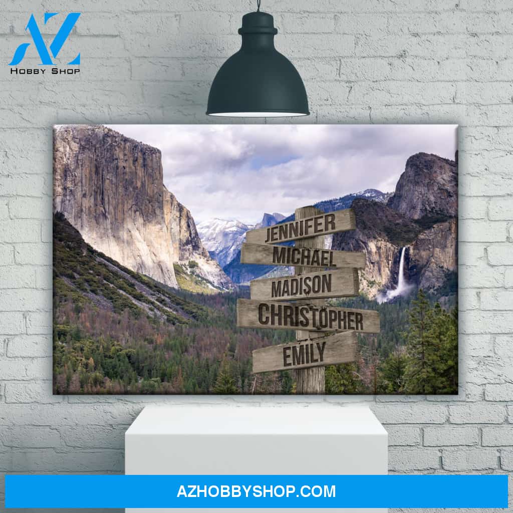 Yosemite Color Multi-Names Premium Canvas